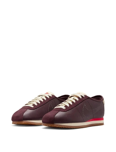 Женские кроссовки Nike Cortez кожаные коричневые - фото 2 - Miraton