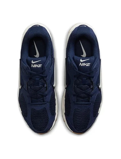 Мужские кроссовки Nike AIR FORCE 1 из экокожи синие - фото 5 - Miraton