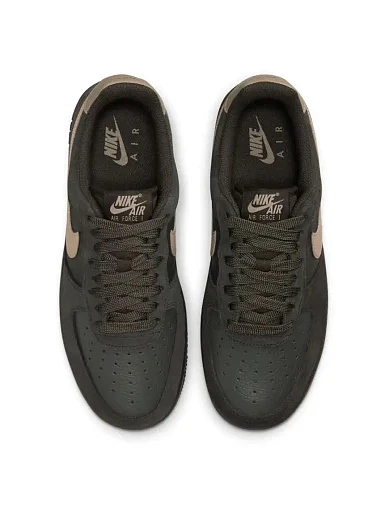 Женские кеды Nike AIR FORCE 1 кожаные темно-серые - фото 5 - Miraton