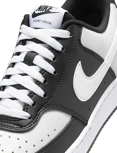 Женские кеды Nike COURT VISION из экокожи черные - фото 5 - Miraton