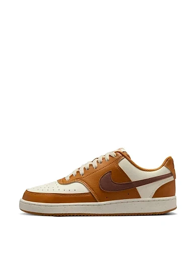 Женские кеды Nike COURT VISION из экокожи оранжевые - фото 2 - Miraton