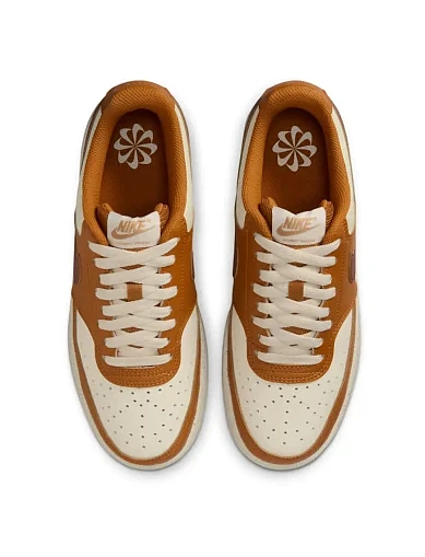 Женские кеды Nike COURT VISION из экокожи оранжевые - фото 5 - Miraton