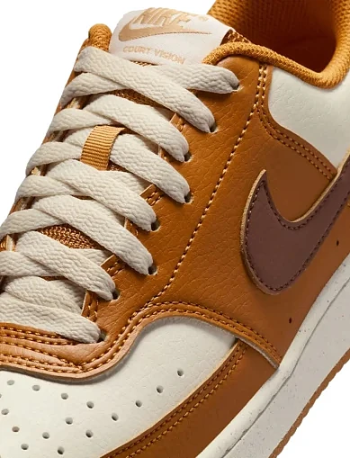 Женские кеды Nike COURT VISION из экокожи оранжевые - фото 7 - Miraton