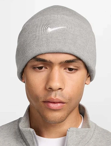 Шапка Nike текстильная серая - фото 4 - Miraton