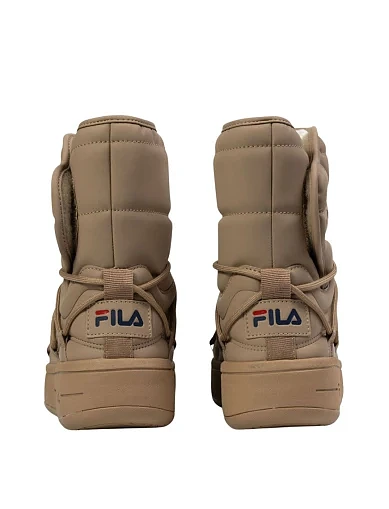 Женские дутики FILA из экокожи бежевые - фото 3 - Miraton