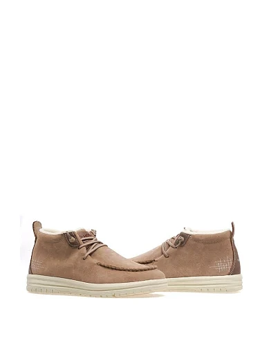 Женские ботинки Hodaki замшевые бежевые - фото 5 - Miraton