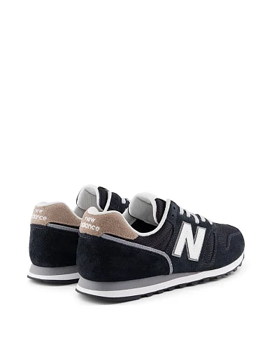 Мужские кроссовки New Balance 373 замшевые черные - фото 5 - Miraton