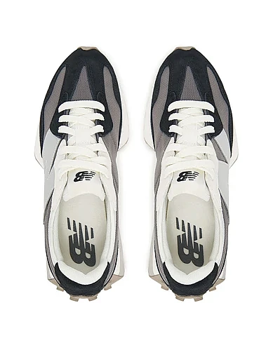 Женские кроссовки New Balance 327 замшевые черные - фото 4 - Miraton