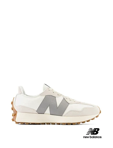 Жіночі кросівки New Balance 327 замшеві бежеві(U327LT) - фото 1 - Miraton