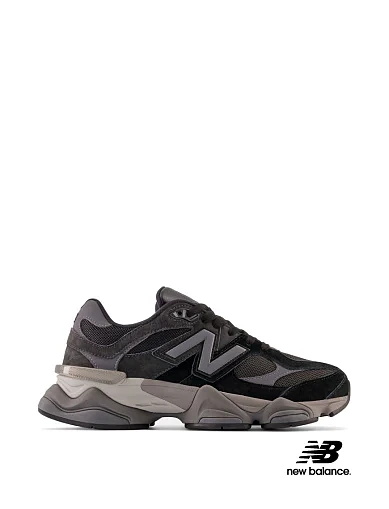 Кроссовки New Balance 9060 замшевые черные - фото 1 - Miraton
