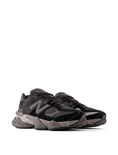 Кроссовки New Balance 9060 замшевые черные - фото 4 - Miraton