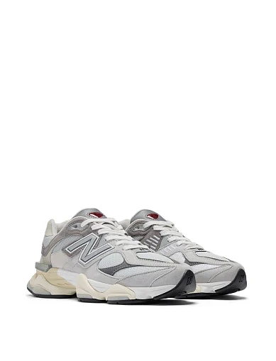 Кроссовки New Balance 9060 замшевые серые - фото 3 - Miraton