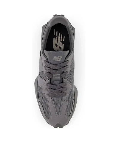 Мужские кроссовки New Balance 327 из экокожи серые - фото 4 - Miraton