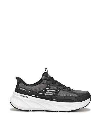 Женские кроссовки Skechers из экокожи черные - фото 1 - Miraton