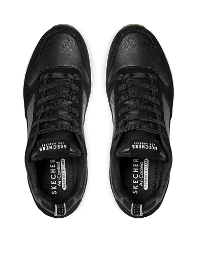 Женские кроссовки Skechers из экокожи черные - фото 6 - Miraton