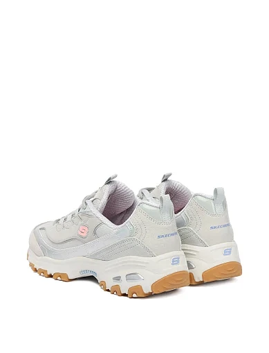 Женские кроссовки Skechers из экокожи серые - фото 3 - Miraton