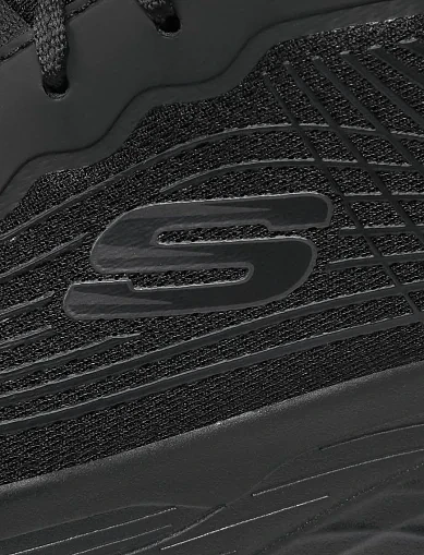 Мужские кроссовки Skechers из экокожи черные - фото 7 - Miraton