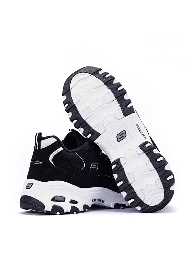 Женские кроссовки Skechers из экокожи черные - фото 4 - Miraton