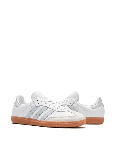 Женские кеды Adidas Samba OG кожаные белые - фото 4 - Miraton