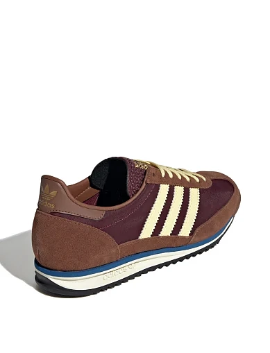 Женские кроссовки Adidas SL72 OG кожаные коричневые - фото 3 - Miraton