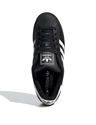 Мужские кеды Adidas Superstar II кожаные черные - фото 5 - Miraton