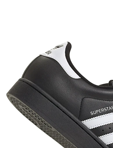 Мужские кеды Adidas Superstar II кожаные черные - фото 8 - Miraton
