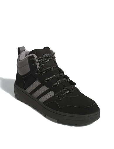 Чоловічі черевики Adidas Hoops 4.0 Mid шкіряні чорні (JQ5361) - фото 3 - Miraton