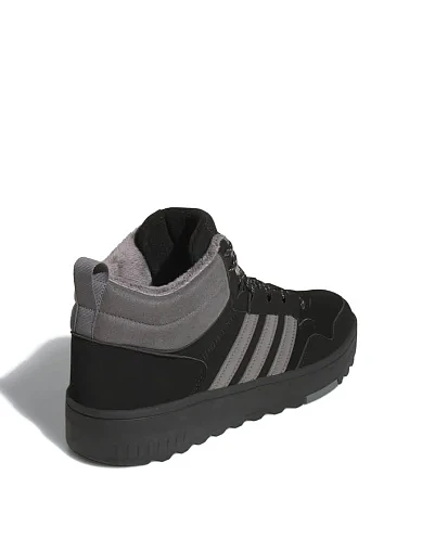 Чоловічі черевики Adidas Hoops 4.0 Mid шкіряні чорні (JQ5361) - фото 4 - Miraton