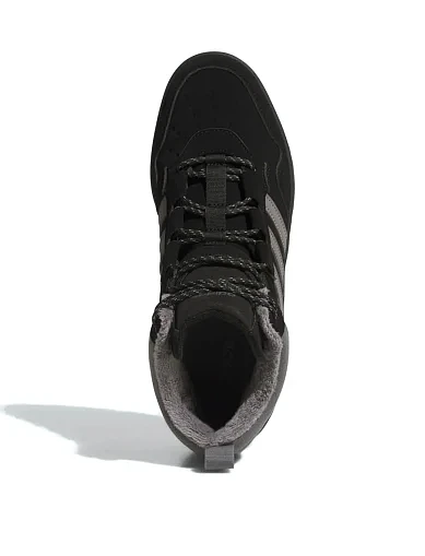 Чоловічі черевики Adidas Hoops 4.0 Mid шкіряні чорні (JQ5361) - фото 5 - Miraton