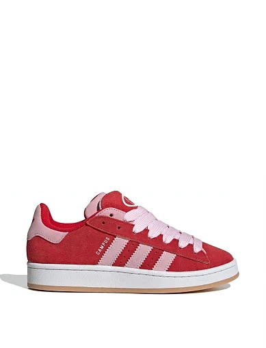 Женские кеды Adidas Campus 00s замшевые красные - фото 1 - Miraton