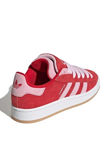 Женские кеды Adidas Campus 00s замшевые красные - фото 4 - Miraton