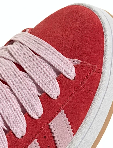 Женские кеды Adidas Campus 00s замшевые красные - фото 7 - Miraton