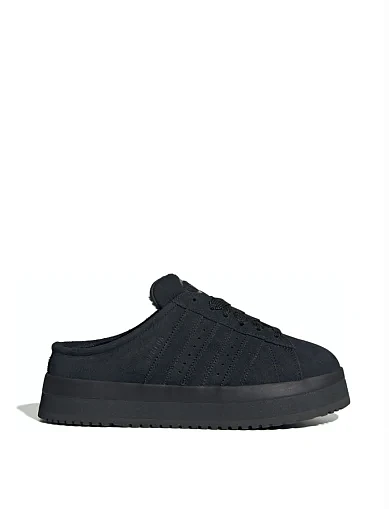 Женские кеды Adidas Campus 00s Winter Low кожаные черные - фото 1 - Miraton