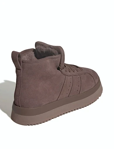 Женские ботинки Adidas Campus 00s WTR MD кожаные коричневые - фото 4 - Miraton