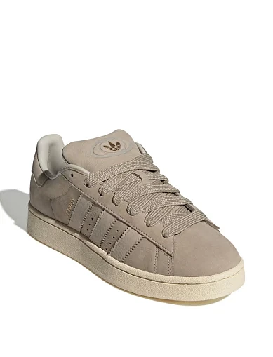 Женские кеды Adidas Campus замшевые бежевые - фото 3 - Miraton