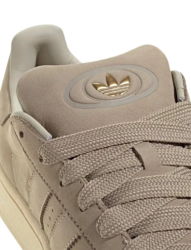 Женские кеды Adidas Campus замшевые бежевые - фото 7 - Miraton