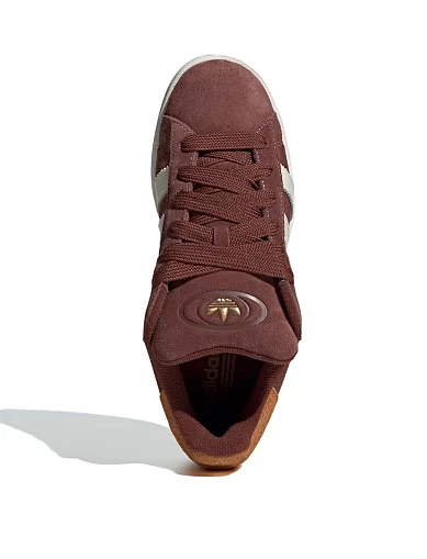 Женские кеды Adidas Campus замшевые бордовые - фото 5 - Miraton