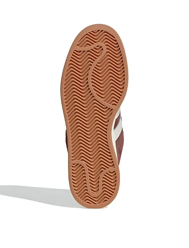 Женские кеды Adidas Campus замшевые бордовые - фото 6 - Miraton