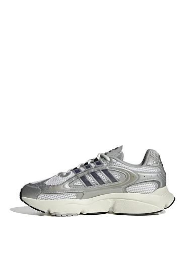 Женские кроссовки Adidas OZMILLEN из экокожи серые - фото 4 - Miraton