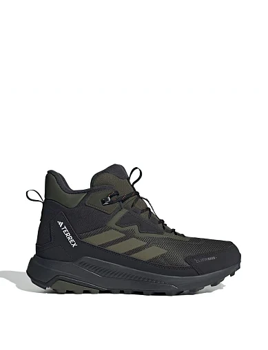 Мужские ботинки Adidas Terrex Anylander CLIMAWARM из экокожи черные - фото 1 - Miraton