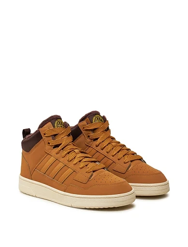 Женские ботинки Adidas Rapid Court Mid Winterized из экокожи черные - фото 2 - Miraton
