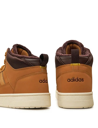 Женские ботинки Adidas Rapid Court Mid Winterized из экокожи черные - фото 7 - Miraton