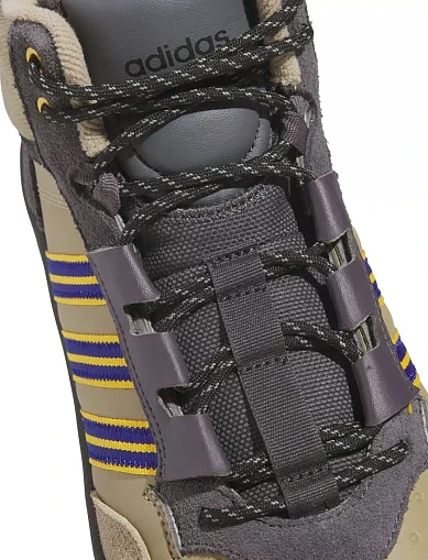 Мужские ботинки Adidas Hoops 4.0 Mid из экокожи бежевые - фото 5 - Miraton