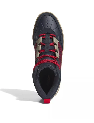 Мужские ботинки Adidas Hoops 4.0 Mid из экокожи серые - фото 5 - Miraton