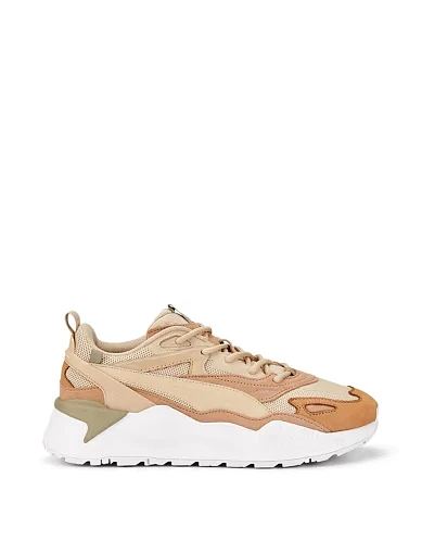 Женские кроссовки PUMA RS-X Efekt PRM текстильные бежевые - фото 1 - Miraton