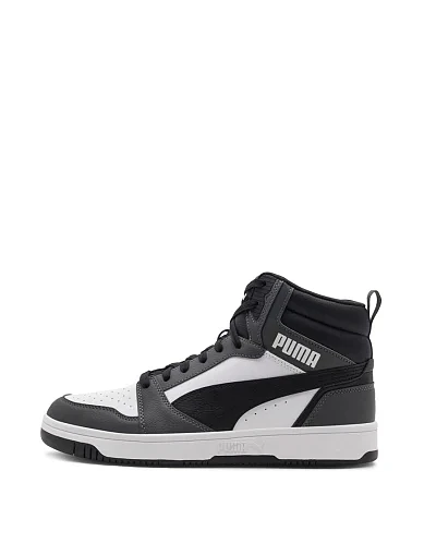 Мужские ботинки PUMA Rebound v6 из экокожи серые - фото 2 - Miraton