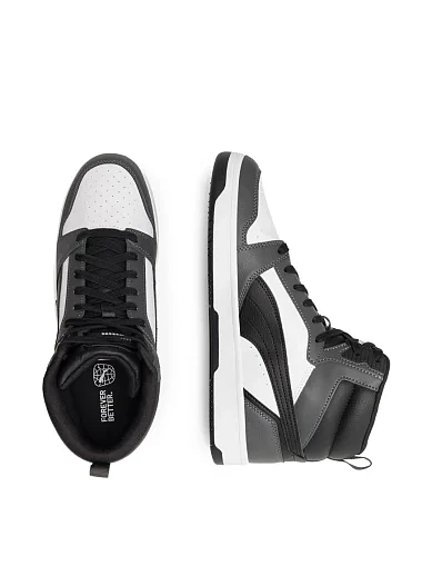 Мужские ботинки PUMA Rebound v6 из экокожи серые - фото 4 - Miraton