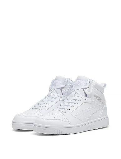 Женские ботинки PUMA Rebound v6 из экокожи белые - фото 3 - Miraton