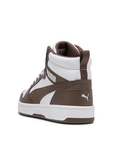 Мужские ботинки PUMA Rebound v6 из экокожи коричневые - фото 4 - Miraton