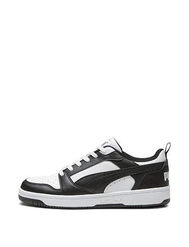 Женские кеды PUMA Rebound v6 Low из экокожи черные - фото 2 - Miraton